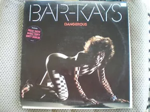Bar-Kays lp Dangerous Promo Mercury 818-478-1 M-1 1984 Freak Show Hype Sticker - Picture 1 of 2
