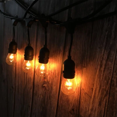 11m Festoon S14 String Lights Party Christmas Halloween Waterproof Outdoor Decor - image 1 of 4