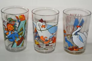 Lot 3 verres à moutarde NILS HOLGERSSON dessin animé vintage Amora 1984 - Foto 1 di 17