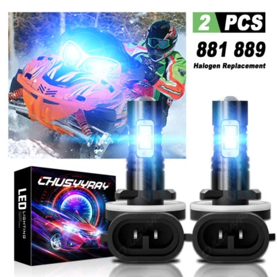 Faro SUPER 2LED para Arctic Cat F7 Firecat 700 2003-2006 Motos de Nieve Bombillas Foto 1 de 4