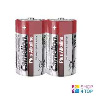 2 CAMELION C PLUS ALKALINE BATTERIES LR14 MN1400 AM2 E93 1.5V 2SH EXP 2027 NEW - Picture 1 of 1