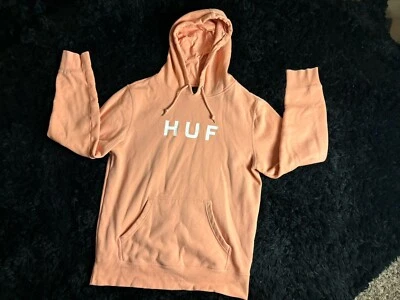 Sudadera con capucha pulóver HUF OG LOGO melocotón para hombre talla mediana Foto 1 de 4