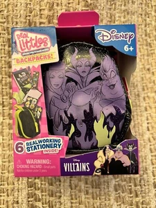 Disney Villains: Real Littles Backpack W/Mini Stationary-Glow In The Dark! NEW - Bild 1 von 2