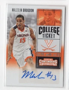 2016/17 PANINI CONTENDERS DRAFT MALCOLM BROGDON COLLEGE TICKET AUTO RC - Picture 1 of 1