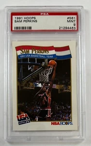 Aros #561 Sam Perkins 1991 PSA 9 como nuevo GC27-4463 - Imagen 1 de 2