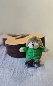 STARBUCKS Bearista Bear Plush 2011 Green Puffer Jacket For St. Patrick's Day - Picture 1 of 7