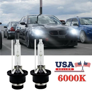 2x 6000K Diamond White HID Xenon Headlight Bulb for BMW 545i 2004-2005 Low Beam - Picture 1 of 12