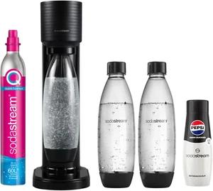 SodaStream Gaia Sprudler CO2-Zylinder 3×0,8 L BPAfrei & Pepsi Zero 440 ml Sirup - Bild 1 von 13