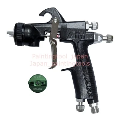 DeVilbiss LUNA2X-C-18G 1.8mm pour Base Manteau Gravity Feed Spray Pistolet Côté - Photo 1/4