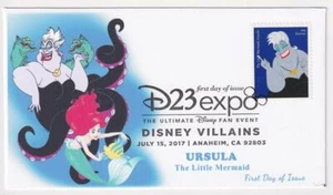 DISNEY VILLIANS THE LITTLE MERMAID URSULA Stamp Colton FDC C9440 - Picture 1 of 1