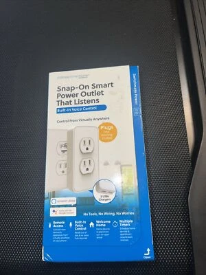 SimplySmartHome by Switchmate Snap On Dual Smart Power Outlet  NEW - Image 1 of 4