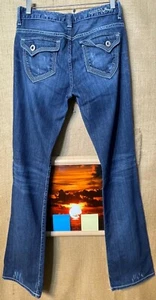 Guess Jeans women’s W29 x L32 women’s stretch distressed blue slim boot - Picture 1 of 8