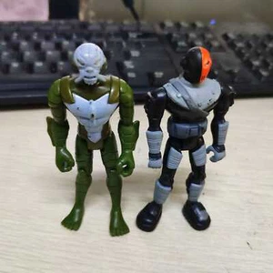 Lot of 2pcs 3.5" Dc Comics Teen Titans Go Slade & Trident Action Figure - Picture 1 of 4
