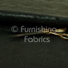 Designer Embossed Snake Animal Textured Black Faux Leather Upholstery Fabric
