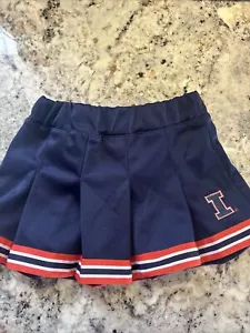 NCAA Illinois Fighting Illini Pleated Polyester Cheerleader Skirt 18 Months - Picture 1 of 9