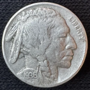 1936-P Buffalo Nickel Philadelphia Mint - Coin As Shown - Album Filler - Picture 1 of 2