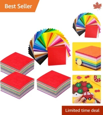 60 Pcs Premium Assorted Color Craft Samples - 4x4 inches Generous Felt Sheets - Image 1 of 4