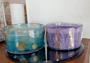 PartyLite Vierdochtkerze,Winter Morning, Kerzen Dreidocht Twilight Lavender - Bild 1 von 4