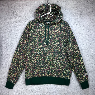 Moletom com capuz floral Nike roupa esportiva clube pulôver de lã verde masculino tamanho M - Imagem 1 de 4