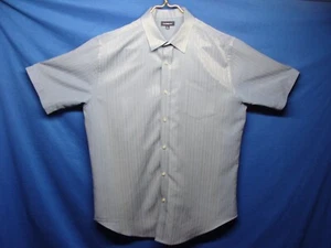 Croft & Barrow Men's Blue Striped Casual Dress Shirt Size Large (L) Used - Picture 1 of 23