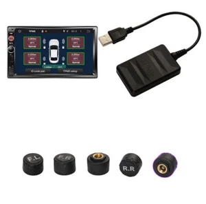 For Android Radio TPMS Tire Pressure Monitoring System w/ 5Pcs External Sensor - Picture 1 of 7
