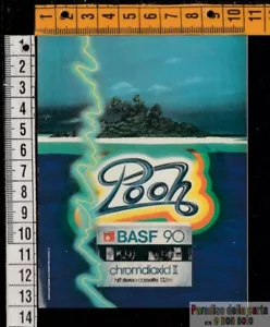 BASF 90 POOH MUSICASSETTE - ADESIVO VINTAGE STICKER - Bild 1 von 1