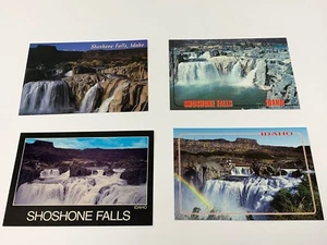 Shoshone Falls Twin Falls Idaho 4 Postcards New Waterfall High River Flows (J40) - Picture 1 of 6