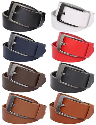 Gürtel Ledergürtel 4cm breit Herren Damen 100% Leder Rindsleder Kürzbar Neu