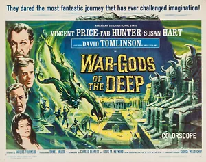 War Gods of the Deep (1965) Fantasy Vincent Price DVD Public Domain (Disc Only) - Picture 1 of 2