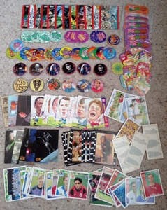 Job Lot Of Vintage 1990s Nostalgia Merlin Stickers Premier League Tazo Star Wars - Picture 1 of 7