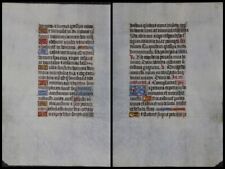 Light Up Handwriting on Parchment Sheet to A Stundenbuch Um 1500 (070)