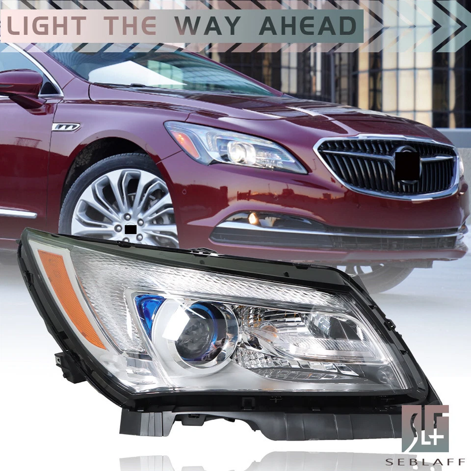 Farol projetor para 2014-2016 Buick LaCrosse halogênio com LED DRL lado direito - Imagem 1 de 4