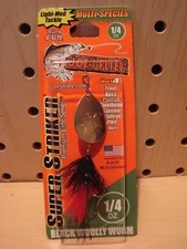 Joes Flies Super Striker 1/4 oz Black Woolly Worm New