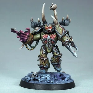 Bemalte Miniatur besessen großes Chaos Space Marine Death Guard Nurgle ausgewählt - Bild 1 von 8
