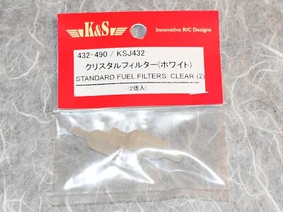 K&S Japan Std Fuel Filters (2) Clear #432-590 - Image 1 of 3