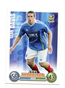 Topps Match Attax Trading Card 2007/2008 Portsmouth Sean Davis - Picture 1 of 2