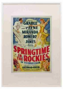 Springtime in the Rockies 1942 01 Film A3 A4 Framed Print Picture - Bild 1 von 1