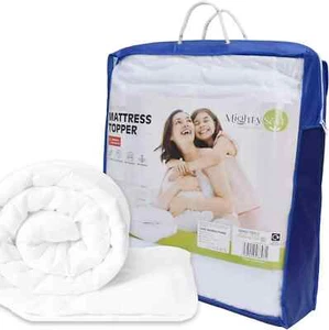 MightySoft Mattress Topper Super King Size Bed 4 Inch Thick Quilted & Extra Deep - Picture 1 of 9