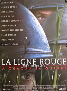 THE THIN RED LINE 1998 FRENCH PETIT MOVIE POSTER JIM CAVIEZEL, SEAN PENN - Picture 1 of 1
