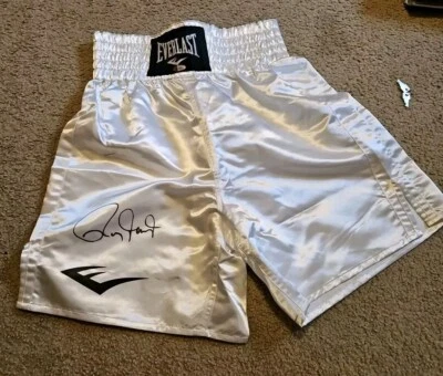Roy Jones Jr. Signed Boxing Trunks – COA  - Image 1 of 4