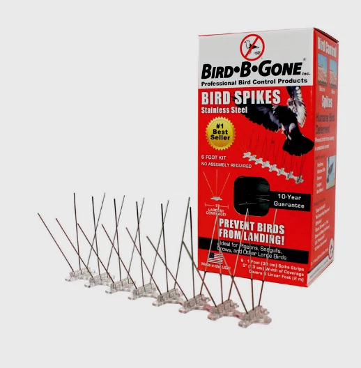 Bird-B-Gone Bird Repelling Spikes Stainless Steel Prevents Landing MM2001-5/6 - Image 1 of 1