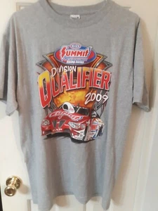 NHRA Division Qualifier 2009 Racing Gray Large T Shirt - Picture 1 of 4