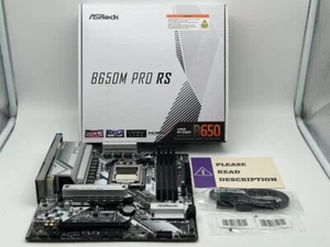 ASRock B650M Pro RS WiFi AM5 AMD SATA 6Gb/s Micro ATX Motherboard READ/FOR PARTS - Afbeelding 1 van 9