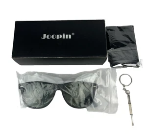 Gafas de sol unisex Joopin P.2140 52-19-147 nuevas en caja con tornillo de tela y gafas - Imagen 1 de 7