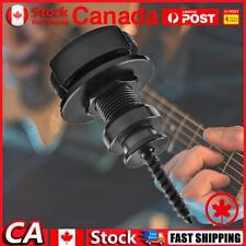 2 Pcs Guitar Strap Locks with Mounting Screws Security Strap Lock (Black) CA