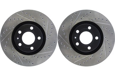 Par de rotores de freno de disco Stoptech delanteros para Audi A6 1998-2004 (42249) Foto 1 de 4