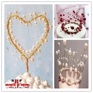 Perle Prinzessin Kuchen Topper Gold Tiara Kronprinz Prinzessin Mädchen Junge Geburtstag - Bild 1 von 4