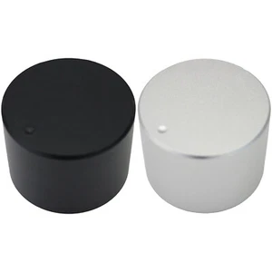 Large Plain Cylindrical Solid Aluminium HiFi Control Knob - 6mm Round Hole - Picture 1 of 9