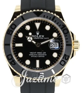 Rolex Yacht-Master 42 Yellow Gold Black Ceramic Oysterflex 226658 BRAND NEW - Picture 1 of 1
