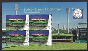 AUSTRALIA 2019 SELLO Y MONEDA EXPO HOJA EN MINIATURA FINA USADA - Imagen 1 de 1
